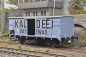 Mobile Preview: KM1 G10 ged. Güterwagen "Kaldewei" der DB, Ep. IIIa Neuheit