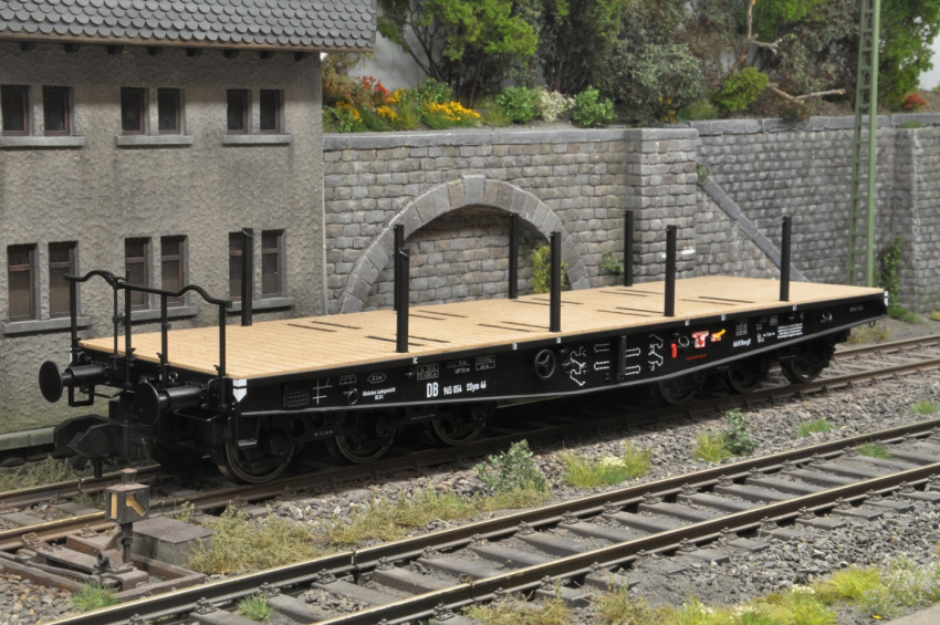 Bee's Modellbahn 6-Achs. Schwerlastwagen "SSym" DB, Ep III Beschriftungsvariante D