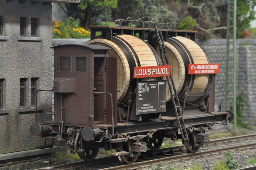 (Reserviert) Dingler/Lokladen Weinfasswagen SNCF gealtert