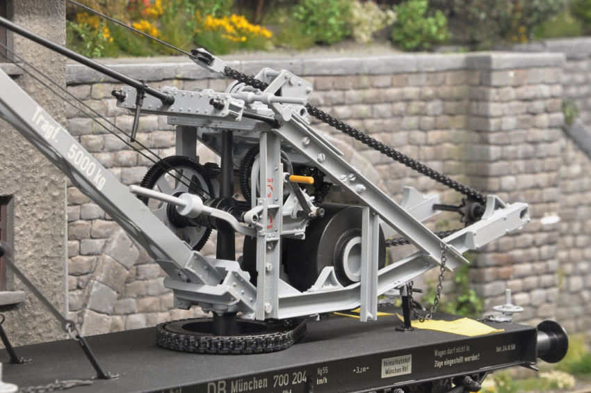 Fine Models Bay. Kranwagen mit Schutzwagen DB Ep. III