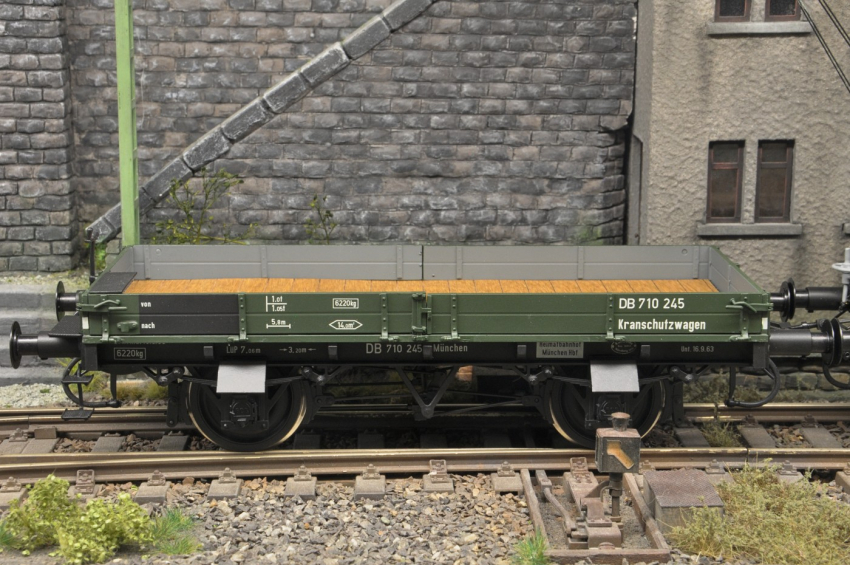 Fine Models Bay. Kranwagen mit Schutzwagen DB Ep. III