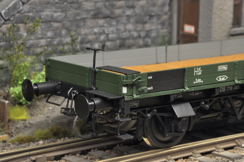 Fine Models Bay. Kranwagen mit Schutzwagen DB Ep. III