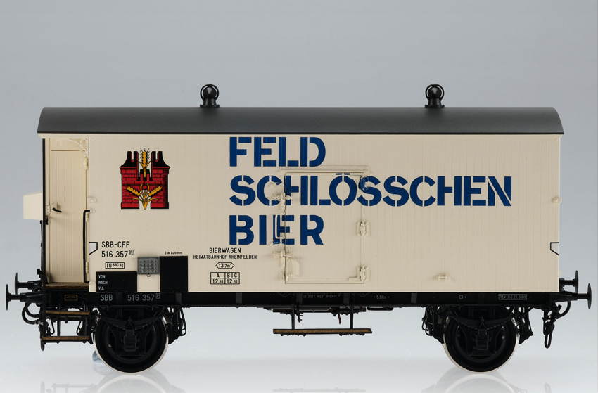 Dingler SBB Bierwagen "Feldschlösschen" mit Bremserhaus - Neuheit 2023