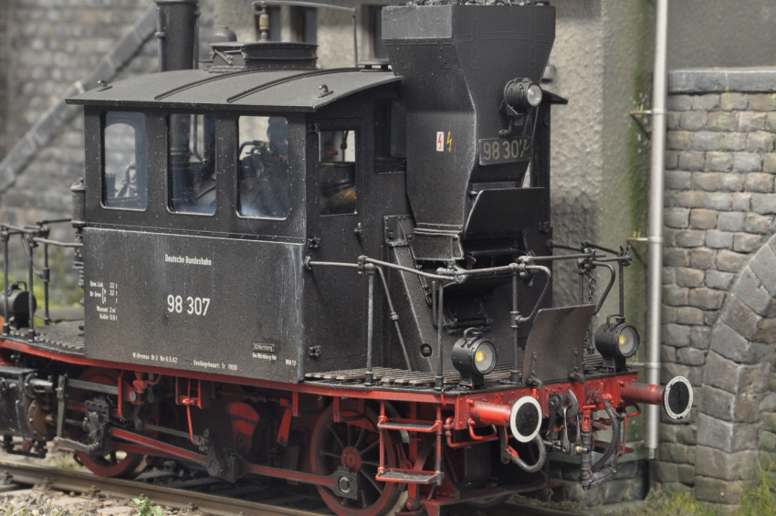 KM1 BR 98 307 "Glaskasten" der DB Ep.IIIb, gealtert & gesupert (2. Hand)