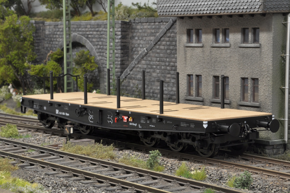 Bee's Modellbahn 6-Achs. Schwerlastwagen "SSyms" Deutsche Reichsbahn Ep II, Beschriftungsvariante B