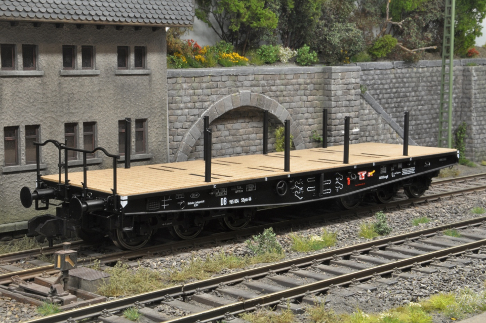 Bee's Modellbahn 6-Achs. Schwerlastwagen "SSym" DB, Ep III Beschriftungsvariante E