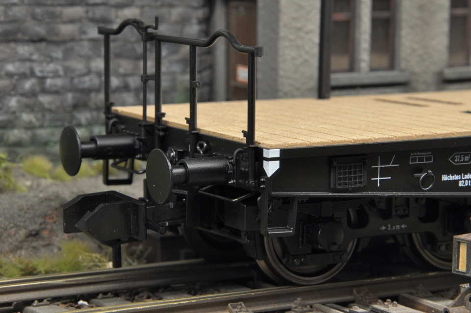 Bee's Modellbahn 6-Achs. Schwerlastwagen "SSym" DB, Ep III Beschriftungsvariante E