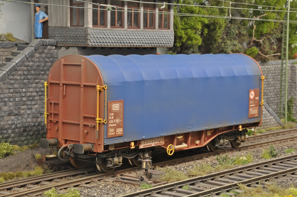 Dimotec 4 Achs. Planenwagen gealtert DB