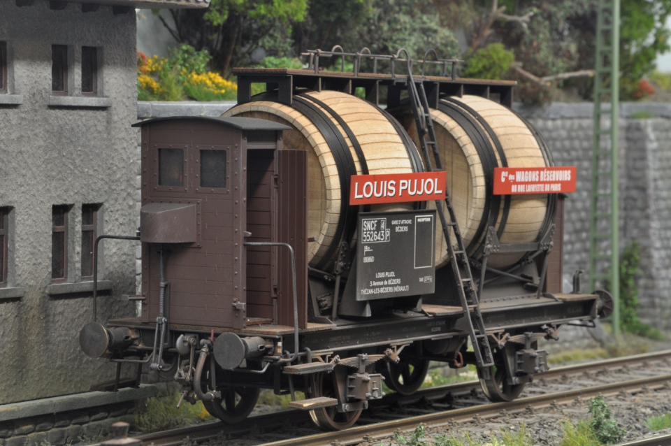 (Reserviert) Dingler/Lokladen Weinfasswagen SNCF gealtert