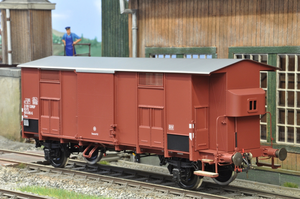 Dingler Spitzdachwagen Ep. IV "EUROP" mit Bremserhaus, der FS