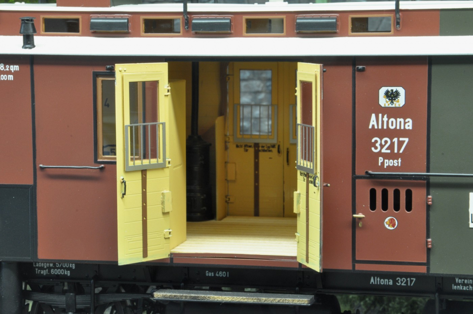 Dingler Preuß. 2-achs. Wagen-Set, Post-Gepäckwagen & Abteilwagen 2. / 3. Kl.  (2. Hand)