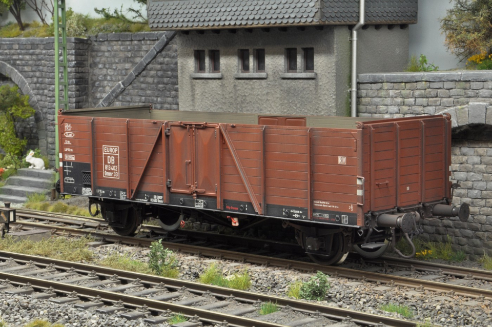 KM1 Ommr 33 "Villach" der DB Ep.IIIa ohne Bremserhaus gealtert