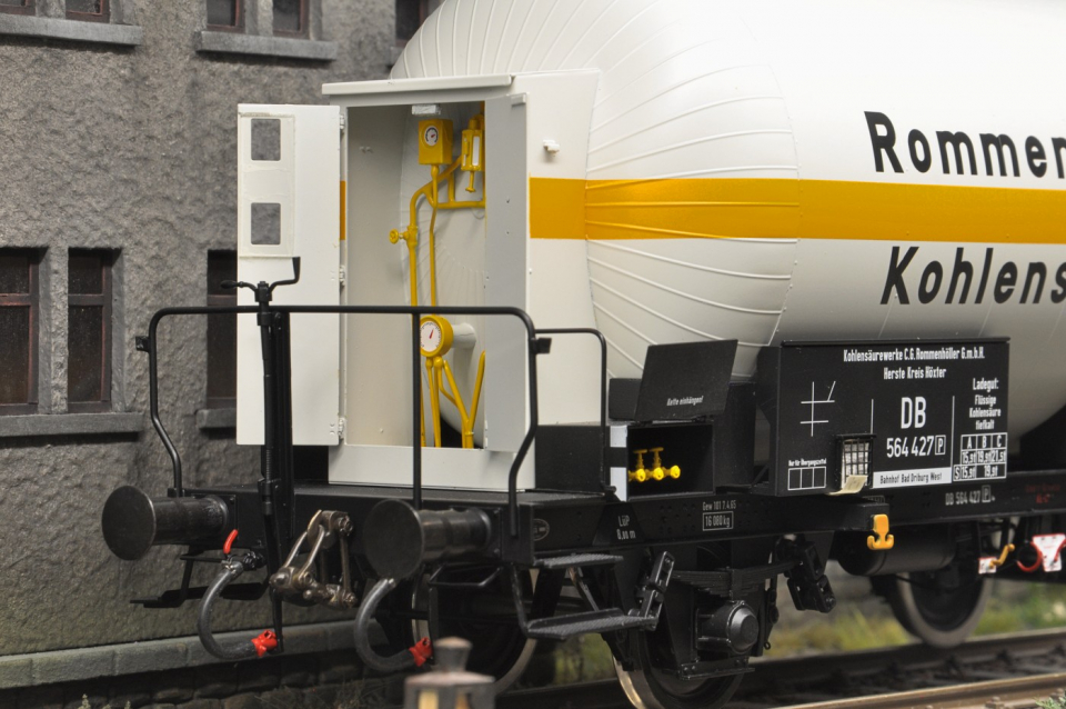 Steiner Modellwerke Druckgaskesselwagen "Rommenhöller" Ep.IIIb der DB, NEM Radsätze